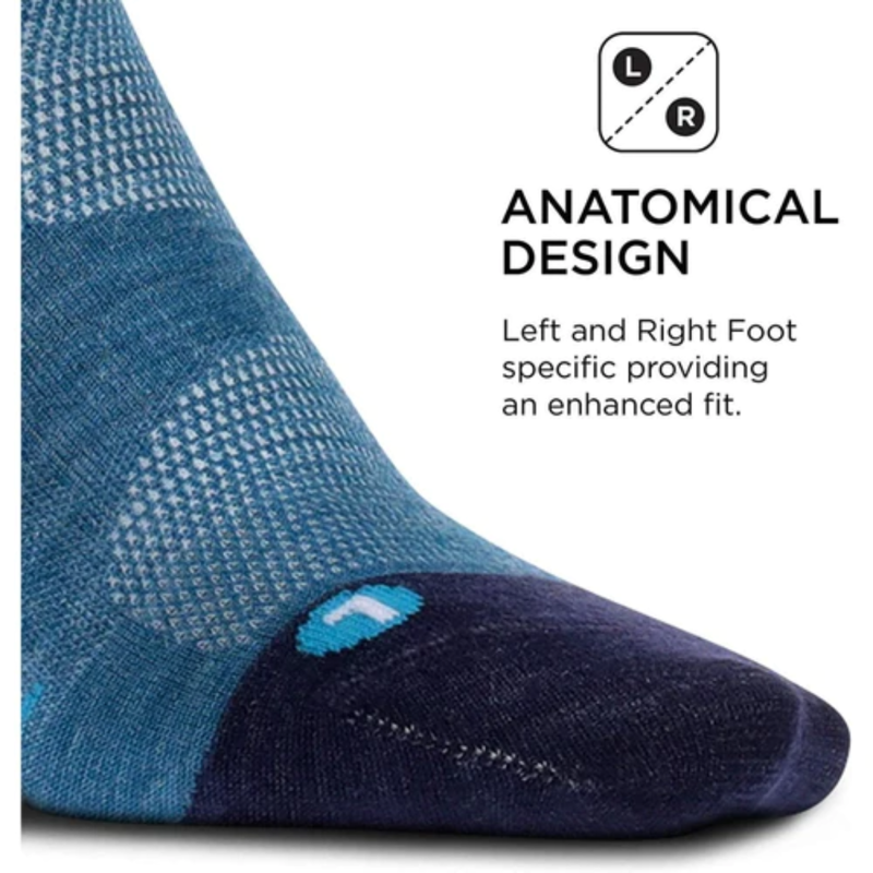 Feetures Merino 10 Ultralight No Show Tab Socks  Nebula Navy-2
